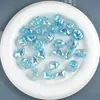 Dingyi Luna Fría Chispa Fina Nebulosa Nube Luminosa Resina Galvanizada Perlas con Agujero Perlas Sueltas Pulsera DIY Accesorios para Enhebrar