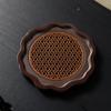Venta al por mayor de fábrica cojinete para tetera de baquelita cojinete para tetera de arena púrpura soporte para taza de té alfombrilla aislante térmico para olla mesa para secar burbujas de tetera accesorios para juego de té