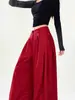 Pantalones Casuales Largos de Diseño Único, Holgados, Adelgazantes, de Pierna Ancha, Longitud Extendida, Venta al por Mayor, Estilo Coreano, Ambiente Relajado, para Mujer