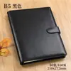Cuaderno de Negocios A5 con Tapa de Cuero, Cuaderno Desmontable de Hojas Sueltas con Anillas, Cuaderno de Actas de Reuniones, Bloc de Notas de Oficina para Estudiar
