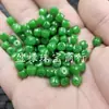 Miçangas Soltas de Jade Verde Esmeralda, Miçangas Cilíndricas Totalmente Verdes, Acessórios para Joias DIY