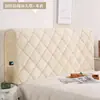 Funda de Cabecero de Cama Todo Incluido Estilo Nuevo con Acolchado de Algodón, Funda de Respaldo Suave Engrosada, Cubierta de Polvo de Cama Simple de Cuero y Madera, Funda Protectora, Tela Cubierta