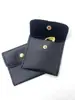 Bolsa de Joyería con Botón a Presión de Cuero Sintético en Stock de Fábrica, Bolsa de Almacenamiento de Joyería de Cuero con Tapa abatible, Bolsa para Empaquetar Anillos y Pendientes