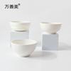 Cuenco redondo de melamina de 5 pulgadas, vajilla sencilla para el hogar, cuenco de desayuno de 5 pulgadas, cuenco pequeño de porcelana de imitación comercial para restaurante, cuenco para sopa, cuenco para arroz y gachas.