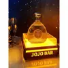Luz LED Recargable de Barra Portavasos Iluminado Base Creativa Iluminada para Champagne KTV Soporte de Exhibición de Licores Estante Láser para Vino Portavasos