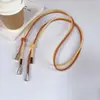 Cor Sólida Multitom Couro de Luxo Fivela de Metal Alça Transversal Ajustável Alça de Pescoço Adequado para Bolsas de Celular Cordão Feminino
