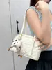 Bolso de hombro bordado de moda estilo coreano, nuevo modelo primavera-verano 2026, bolso de mano acolchado simple, bolso de hombro y axila moderno para el día a día