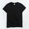 Camiseta Lisa Estilo Hong Kong Marca Tendência Masculina Manga Curta Solta Tendência Novo Algodão Meia-manga Tamanho Grande Top de Casal Masculino e Feminino