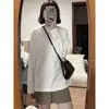 Camiseta Coreana Cómoda para Mujer Primavera 2026, Camiseta Básica Versátil de Manga Larga, Corte Holgado, Hombro Normal, Top de Cuello Redondo