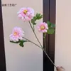 Arranjo de Flores Artificiais Tagetes de 3 Cabeças Decoração de Casamento Peônia de Jade Branco Lótus de Mil Camadas Flor Artificial Decoração de Casa Transfronteiriço