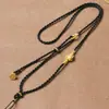 Colar Cordão de Corda Trançada Flor de Pessegueiro com Fio de Ouro Cordão para Artesanato Semi-Acabado Adequado para Usar Pingentes de Ouro Cordão de Alta Qualidade para Homens e Mulheres Cordão Vermelho