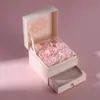 Caixa de Joias Estilo Ins Personalizada, Caixa de Presente de Joias de Luxo, Caixa de Embalagem para Joias de Ouro para Anel, Colar, Pulseira
