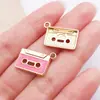 Aleación de Goteo de Aceite Accesorios para Instrumentos Musicales Piano Guitarra Llavero Pulsera Collar Colgante Hecho a Mano DIY