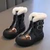 Botas de Nieve para Niñas 2026 Otoño/Invierno Nuevos Zapatos Casuales Versátiles y de Moda para Niños, Elegantes y Cálidos con Forro de Felpa