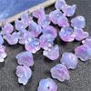 Yu Tian 12*7mm Campana de Viento Flor Trompeta esmalte coloreado flor pequeña antiguo hecho a mano diy horquilla colgante accesorios
