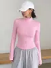 Moda Feminina Transfronteiriça Estilo Europeu e Americano Ajuste Slim Gola Alta Zíper Jaqueta Curta Jaqueta Esportiva Casual Feminina Top Emagrecedor Elástico