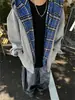 Moletom com Capuz Listrado Falso Duas Peças Costurado Masculino Retro Americano High Street Lindo Design de Nicho Jaqueta Cardigã
