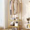 Perchero de pie para dormitorio, uso doméstico, perchero de esquina simple, estante de almacenamiento y secado de ropa para interior en esquina
