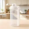 Pote de Açúcar Branco, Garrafa Plástica Transparente Selada Vazia com Escala, Garrafa de Armazenamento de Grãos, Pote de Armazenamento à Prova de Umidade para Cozinha