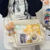 Nueva bolsa de hombro práctica y linda para estudiantes universitarios, bolsa cruzada de gran capacidad, bolsa de mano para tutorías