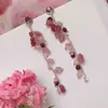 Pendientes de Borla de Flor Colorida, Retro Elegantes, Lujo Accesible de Verano, Pendientes Dulces, Pendientes de Estilo para Fiestas de Alta Gama para Mujeres
