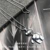Colgante de collar de acero de titanio europeo y americano estilo hip-hop para hombre colgante de perla colgante retro joyería de aleación collar de acero inoxidable