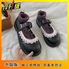 Sapatilhas Retro Mary Jane Doce Estilo Japonês para Mulheres 2025 Estilo Quente Bico Redondo Estudante Francês Combinando Saia Sapatos de Couro Pequenos para Mulheres