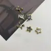 Personalidad borde con forma especial estrellas de amor accesorios de aleación de diamante pasador retro do old oro joya material para horquilla barroca