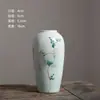 Jarrón de Cerámica Pastel Pintado a Mano por Maestro de Jingdezhen, Porcelana de Loto Estilo Chino Moderno, Decoración de Lujo para el Hogar para Exhibir en una Estantería