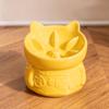 Tazón para Mascotas Cerámico Comedero Lento Tazón para Gatos y Perros Tazón para Comida de Gato Tazón Inclinado Protección de Columna Cervical Tazón Alto Tazón para Agua Tazón para Gatos Japonés