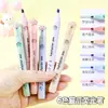 Plumón Marcador Highlighter de Garra de Gato para Estudiantes Uso de Plumas de Colores para Tomar Notas Color Morandi