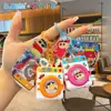 Llavero Original de Lavadora Giratoria Divertida de Crayon Shin-Chan Juguete de Sonido para Descompresión Colgante para Mochila Escolar Infantil