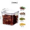 Frasco Sellado Plástico Aroma a Dulce Té Suplementos Frasco de Almacenamiento para Conservación Fresca Transparente Caja de Almacenamiento para Granos Productos Secos Grado Alimenticio