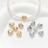 Banho de Cobre Cor Real Dourada Conservação 14k Ouro Simples Contas de Amor DIY Joias Feitas à Mão Pulseira Colar Acessórios com Contas Material