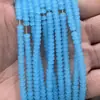 Atacado 4*2mm contas artesanais soltas para pulseira DIY acessórios de corda para mão contas esmaltadas cor não cozida espaçador porcelana de jade