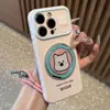 Funda de teléfono para cachorro West Highland adecuada para Apple 17 Pro Max, iPhone 16, Huawei, con ventana en forma de corazón funda suave