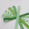 Cinta de Punto de Trébol de 2.5cm Festival Irlandés St. Cinta de Hilo Tejido para el Día de San Patricio Accesorio Versátil