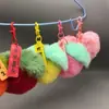 Piel de Conejo Rex Sintética Colgante de Fruta Bolso Llavero Colgante de Cosas Buenas Puesto Callejero Mercado Nocturno Venta al por Mayor Regalo Pequeño Relleno