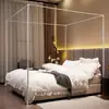 Nuevo soporte para mosquitero pintado para uso doméstico, de pie, cama de 1.5m 1.8m, tres puertas, poste estilo palacio, 1.2 engrosado y reforzado