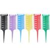 Wan Mei suprimento direto da fábrica pente artístico colorido pente de lâmina grande pente de dentes largos pente para cabelo cacheado pente grande pente para mechas pente de espinha de peixe