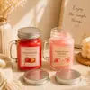 Velas perfumadas de cera de soja feitas sob medida com óleos essenciais de plantas para uso em casa e no quarto, velas com fragrância romântica como presentes