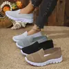 Zapatos Casuales de Mujer Redondos 2026, Zapatos de Mamá, Poco Profundos de Suela Blanda, Moda para Mujer, Talla Grande, Nuevos Zapatos Planos sin Cordones