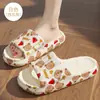 Sandalias Estampadas de Dibujos Animados para Mujer Verano Hogar Interior Antideslizantes Pareja Hogar Suela Suave Chanclas de Eva para Hombre Venta al por Mayor
