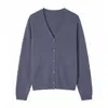 26 Nuevo Estilo Otoño/Invierno Cardigan de Seda Cachemira Cepillado con Cuello en V, Suéter Cepillado de Hilo 26, Estilo Coreano, Envío Directo de Fábrica