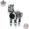 Evelle Lindo Cebra Plata de Ley S925 Colgante Accesorios Pulsera Accesorios En Stock Y SCC550