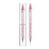Lápiz para Puntos de Arte de Uñas Doble Punta Herramienta para Puntos Taladro de Succión Pluma para Puntos de Flores Cabeza de Cera Incrustada con Diamante Pluma para Manicura