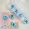 Donas Redondas de Colores Goteando Aceite Cuentas de Vidrio Pulsera Hecha a Mano DIY Cadena para Teléfono Móvil Material Accesorios de Joyería