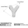 Collar Colgante Misterioso y Lujoso con Circonitas Incrustadas y 26 Letras Inglesas, Acero Inoxidable Chapado en Oro de 18k, Collar de Joyería para Mujer
