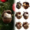 Decorações de Natal de Guaxinim Novo Transfronteiriças Árvore de Natal Coruja Criativa Natal Acrílico Animal Plano Decorações