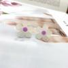 Accesorios de Joyería Hechos a Mano DIY Estilo Japonés Chica Blanca Color Mágico Parche de Flor Transparente Imitación Plata Pin Aretes Accesorios